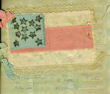 EXTRAORDINARY CONFEDERATE BIBLE FLAG OF CAPTAIN WILLIAM M. HARRIS OF VICKSBURG, MISSISSIPPI, WHO SERVED ON THE STAFF OF HIS BROTHER, GENERAL NATHANIEL H. HARRIS, IN HARRIS'S BRIGADE, WITH A LARGE SCRAPBOOK OF ASSOCIATED DOCUMENTS AND PHOTOS